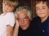 Con i figli Francesco e Michele