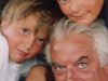 Con i figli Francesco e Michele