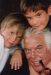 Con i figli Francesco e Michele
