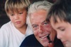 Con i figli Francesco e Michele